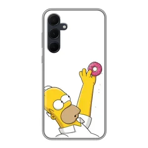 Чjхол з Сімпсонами для Samsung Galaxy A35 (5G) (VPrint) (Гомер з пончиком)