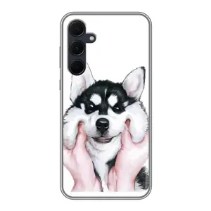 Чохол з Хаскі Samsung Galaxy A35 (5G) - (AlphaPrint) (Хаскі улибака)