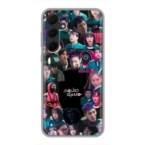 Чохол Гра в кальмара для Samsung Galaxy A35 (5G) (Колаж Гра кальмара)