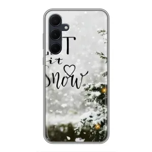 Новорічні, Святкові Чохли для Samsung Galaxy A35 (5G) - 2024 год (Let it snow)