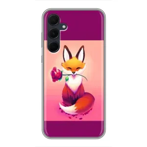 Чохли з картинкою Лисичка для Samsung Galaxy A35 (5G) (VPrint) (Лиса з трояндою)