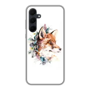 Чохли з картинкою Лисичка для Samsung Galaxy A35 (5G) (VPrint) (Лиса в квітах)