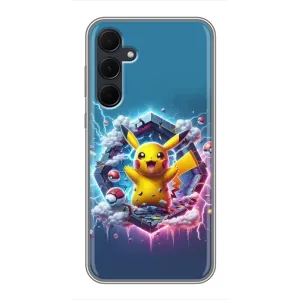 Чохол з Пікачу на Samsung Galaxy A35 (5G) (Лого Пікачу)