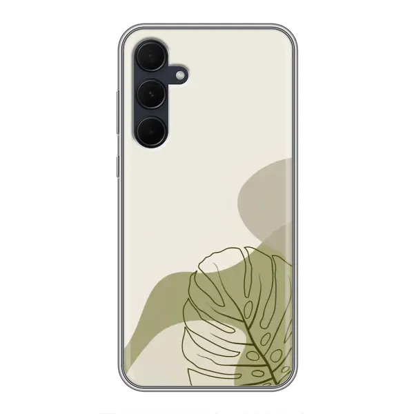 Чехол с принтом «Зеленая монстера дизайн» для Samsung Galaxy A35 (5G)