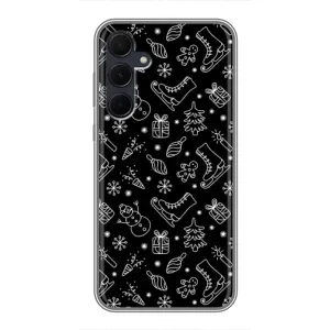 Новорічні, Святкові Чохли для Samsung Galaxy A35 (5G) - 2024 год (Новорічний фон)