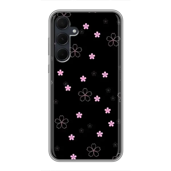 Чехол с принтом «Розовые цветы на черном» для Samsung Galaxy A35 (5G) Чехол с принтом «Розовые цветы на черном» для Samsung Galaxy A35 (5G)