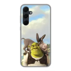 Чохол з мультфільмом Шрек на Samsung Galaxy A35 (5G) (Шрек та Осел)