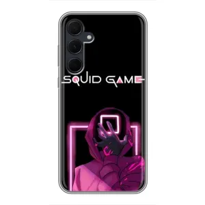 Чохол Гра в кальмара для Samsung Galaxy A35 (5G) (Неоновий охоронець гри)