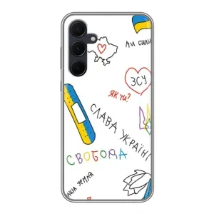 Чохли (Доброго вечора, ми за України) для Самсунг Ґалаксі А35 (5Ж) (AlphaPrint) (Стикер)