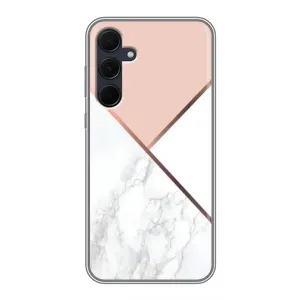 Мраморный чехол на Samsung Galaxy A35 (5G) (VPrint) (Тройной мрамор)