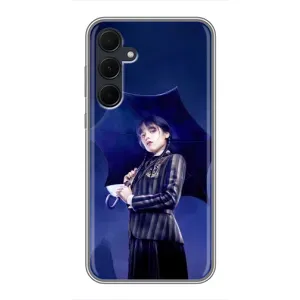 Чохли Венсдей на Samsung Galaxy A35 (5G) Уенсдей (AlphaPrint) (Венздей з парасолькою)