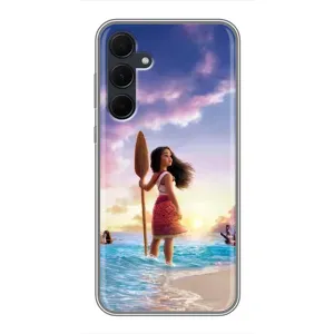 Чохол з мультфільмом Ваяна Samsung Galaxy A35 (5G) (Моана з веслом)