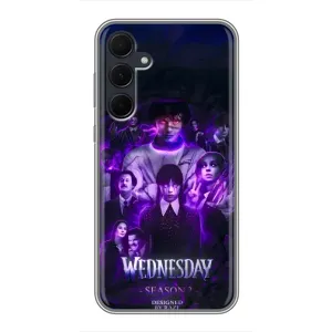 Чохол з дизайном Венздей 2 на Samsung Galaxy A35 (5G) (Фіолетова магія Венздей)