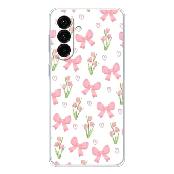 Чехол с принтом «Банты и цветы» для Samsung Galaxy A36 5G