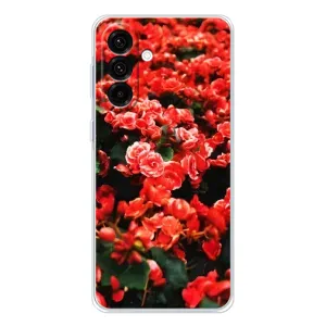Чехлы с Цветами для Samsung Galaxy A36 5G (VPrint) (Цветы красные)