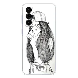 Чехол с печатью для Samsung Galaxy A36 5G - (Мода) (AlphaPrint) (Фото девочки)