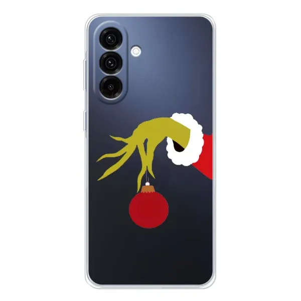 Чехол с принтом «Гринч с игрушкой» для Samsung Galaxy A36 5G