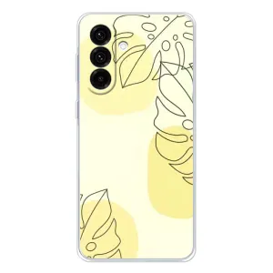 Силиконовый чехол с принтом в цветах на Samsung Galaxy A36 5G