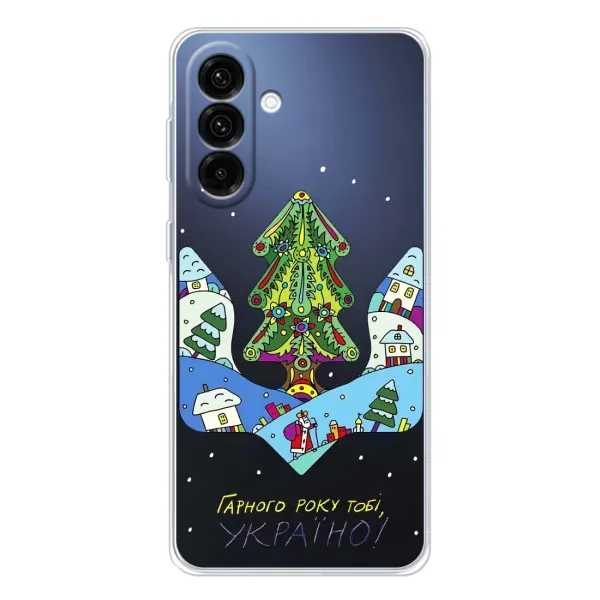 Чехол с принтом «Рождественский герб» для Samsung Galaxy A36 5G
