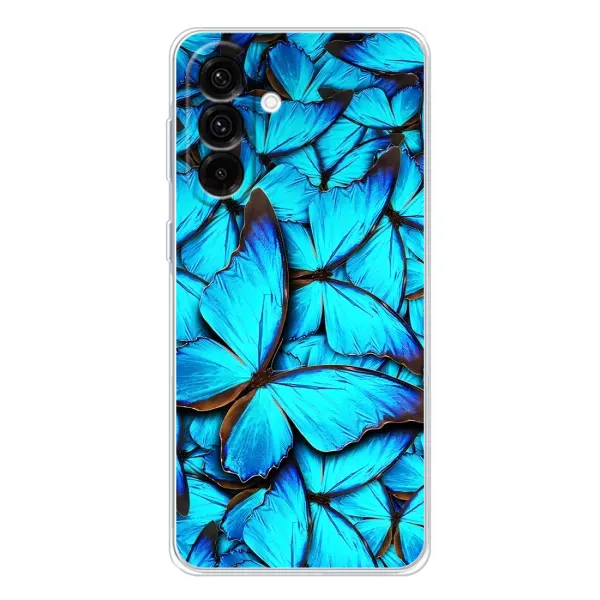 Чехол с принтом «Синие бабочки» для Samsung Galaxy A36 5G Чехол с принтом «Синие бабочки» для Samsung Galaxy A36 5G