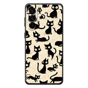 Чехол с рисунком кот на Samsung Galaxy A37