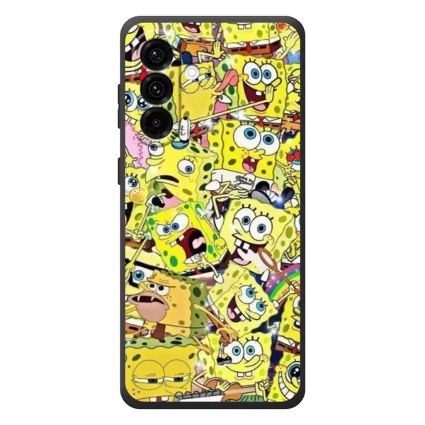 Чехол с принтом «Эмоции Спанч Боба» для Samsung Galaxy A37