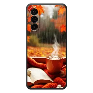 Чохол з принтом «Кава і дощ» для Samsung Galaxy A37