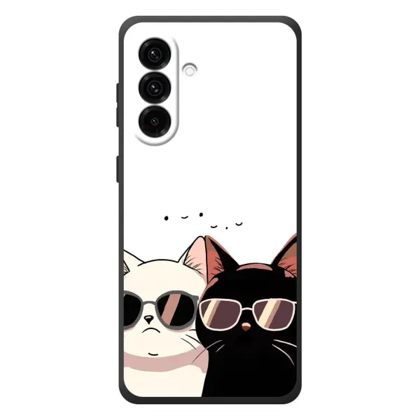 Чохол з принтом «Коти в окулярах» для Samsung Galaxy A37 Чохол з принтом «Коти в окулярах» для Samsung Galaxy A37
