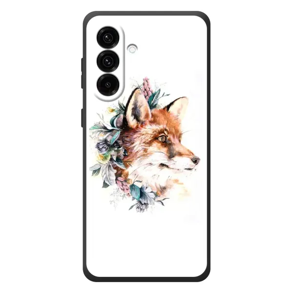 Чехол с принтом «Лисичка в цветочках» для Samsung Galaxy A37