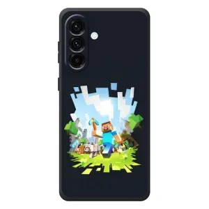 Чохол Майнкрафт на Samsung Galaxy A37 (AlphaPrint) Minecraft (персонажі Minecraft)