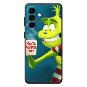 Рождественские Чехлы для Samsung Galaxy A37 (VPrint) (Зеленый Гринч)