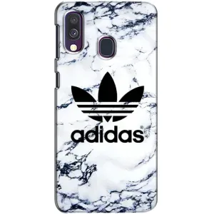 Чохли Адидас для Samsung Galaxy A40 2019 (A405F) (AlphaPrint) (Адідас на мраморі)