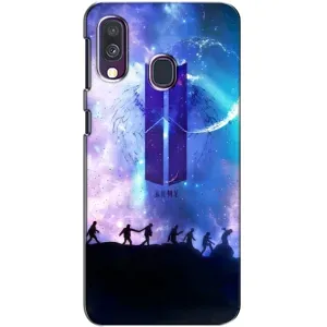 Чохли BTS для Samsung Galaxy A40 2019 (A405F) (AlphaPrint) (Army BTS)