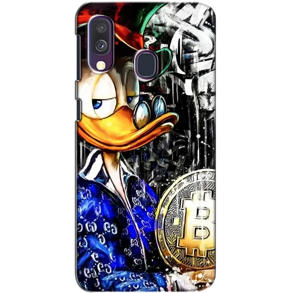 Чехол с принтом «Биткойн Скрудж» для Samsung Galaxy A40 2019 (A405F)