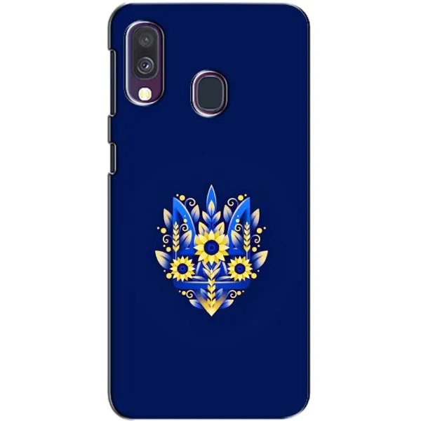 Чехол с принтом «Цветочный Герб» для Samsung Galaxy A40 2019 (A405F)