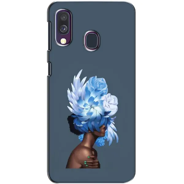 Чехол с принтом «Цветы на голове» для Samsung Galaxy A40 2019 (A405F)