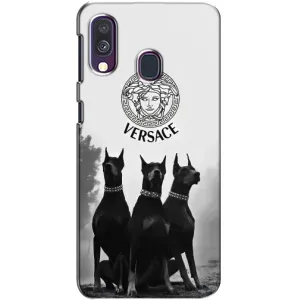 Чохли VERSACE для Самсунг Галаксі A40 2019 (A405F) (PREMIUMPrint) (Доберман Версаче)