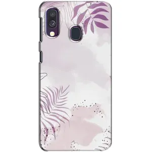 Чохол з принтом «Фіолетове листя» для Samsung Galaxy A40 2019 (A405F)