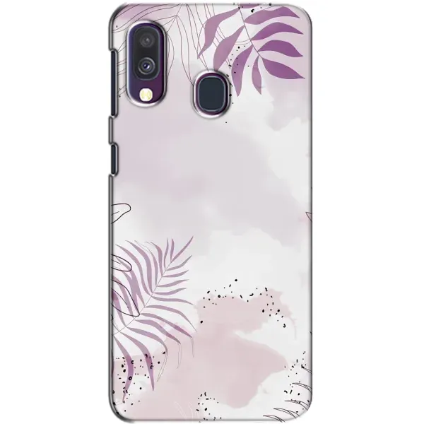 Чохол з принтом «Фіолетове листя» для Samsung Galaxy A40 2019 (A405F)