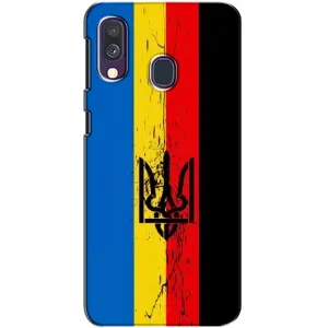 Украинские Чехлы для Samsung Galaxy A40 2019 (A405F) с картинкой УПА (AlphaPrint) (Прапор УПА)