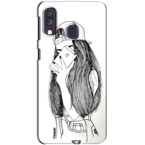Чохол з друком для Samsung Galaxy A40 2019 (A405F) - (Мода) (AlphaPrint) (Фото дівчини)