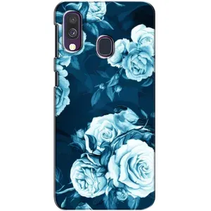 Чехлы (ART) Цветы на Samsung Galaxy A40 2019 (A405F) (VPrint) (Блактині бутони)