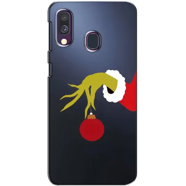 Чехол с принтом «Гринч с игрушкой» для Samsung Galaxy A40 2019 (A405F)