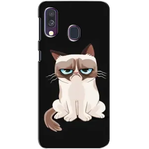 Чохол з принтом для Samsung Galaxy A40 2019 (A405F) (AlphaPrint) Модні коти (Сумний кіт)