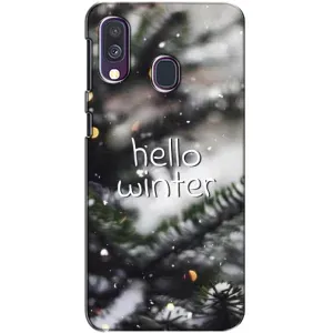 Новорічні, Святкові Чохли для Samsung Galaxy A40 2019 (A405F) - 2024 год (Hello winter)