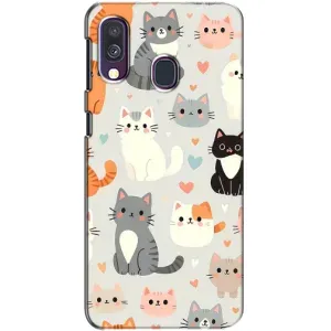 Чохол з малюнком кіт на Samsung Galaxy A40 2019 (A405F) (Колаж котів)