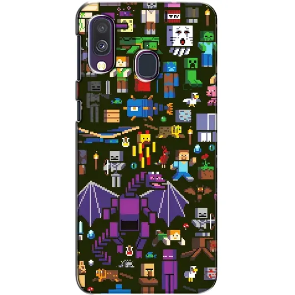 Чехол с принтом «Коллаж Майнкрафт» для Samsung Galaxy A40 2019 (A405F) Чехол с принтом «Коллаж Майнкрафт» для Samsung Galaxy A40 2019 (A405F)