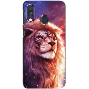 Чохол з картинкою ЛЕВ для Samsung Galaxy A40 2019 (A405F) (VPrint) (Красочний Лев)