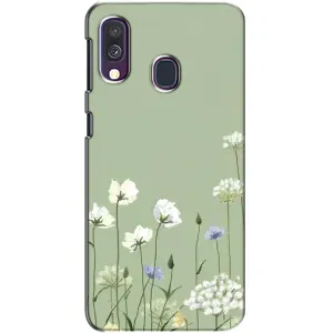 Чохол з принтом «Квіти на зеленому» для Samsung Galaxy A40 2019 (A405F)