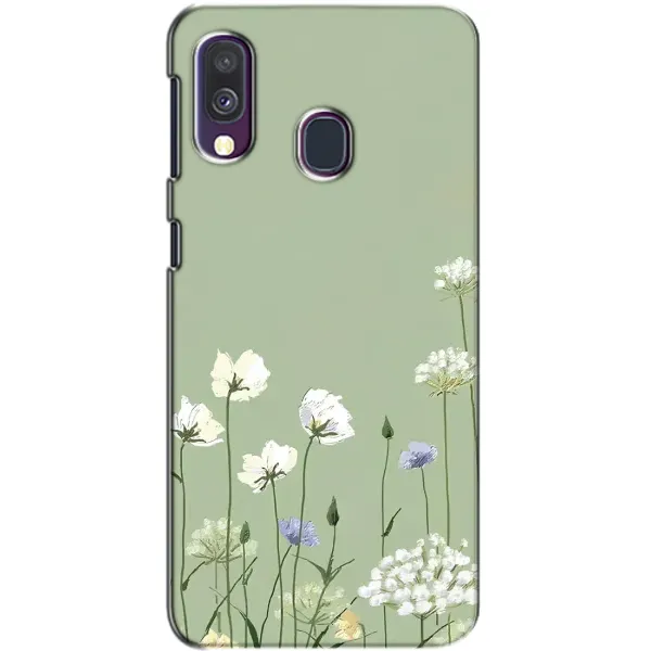 Чохол з принтом «Квіти на зеленому» для Samsung Galaxy A40 2019 (A405F)
